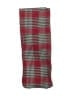 Unbranded Plaid Burgundy Scarf One size - photo 2