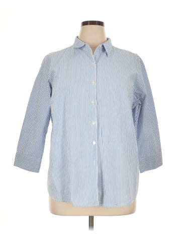 L.L.Bean 3/4 Sleeve Button-Down Shirt (view 1)
