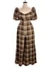 Maison Amory 100% Polyester Plaid Brown Jumpsuit Size XL - photo 1