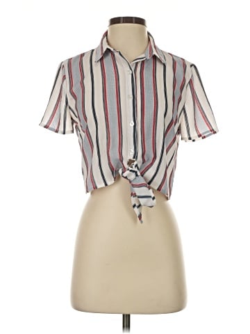 Charlotte Russe Short Sleeve Blouse (view 1)