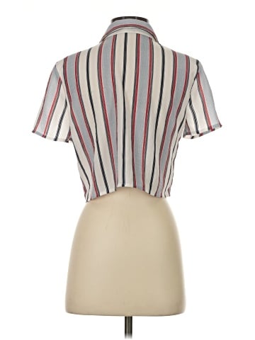 Charlotte Russe Short Sleeve Blouse (view 2)