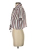 Charlotte Russe 100% Polyester Stripes Ivory Short Sleeve Blouse Size XS - photo 5