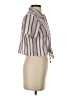 Charlotte Russe 100% Polyester Stripes Ivory Short Sleeve Blouse Size XS - photo 4