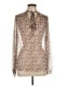 Theory 100% Silk Ivory Long Sleeve Silk Top Size L - photo 1