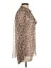 Theory 100% Silk Ivory Long Sleeve Silk Top Size L - photo 4