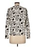 Lands' End 100% Supima Cotton Print Ivory Pullover Sweater Size M (petite) - photo 2