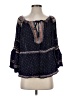 Free People Blue 3/4 Sleeve Blouse Size S - photo 1