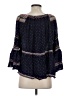 Free People Blue 3/4 Sleeve Blouse Size S - photo 2