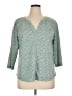 L.L.Bean Teal 3/4 Sleeve Blouse Size XL (petite) - photo 1