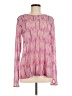 Logo Layers Pink Long Sleeve Blouse Size M - photo 1