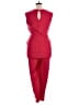 Tahari by ASL 100% Polyester Solid Red Jumpsuit Size 14 - photo 2