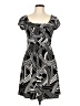 A. Byer 100% Polyester Graphic Black Casual Dress Size L - photo 1