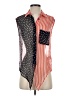 Equipment Polka Dots Red Sleeveless Button-Down Shirt Size XS - photo 1