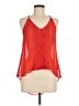 Guess Jeans 100% Polyester Red Sleeveless Blouse Size S - photo 1