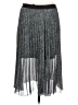 Miss Selfridge 100% Polyester Metallic Silver Formal Skirt Size 10 - photo 1