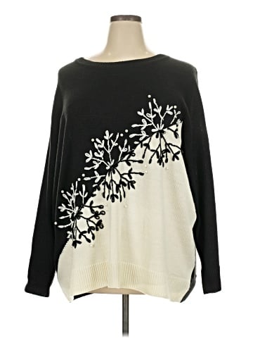 Woman Within Pullover Sweater (view 1)