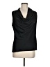 Boston Proper 100% Polyester Black Sleeveless Blouse Size 8 - photo 1