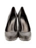 Saks Fifth Avenue 100% Leather Gray Heels Size 8 - photo 2