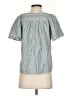 Madewell Stripes Blue Short Sleeve Blouse Size XXS - photo 2