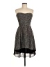 BCBGeneration 100% Polyester Tweed Black Cocktail Dress Size M - photo 1