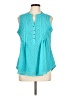 Westport 100% Polyester Teal Sleeveless Blouse Size L - photo 1