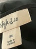 Style&Co 100% Polyester Black Sleeveless Blouse Size M - photo 7