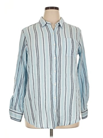 St. John's Bay Long Sleeve Polo (view 1)