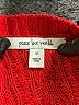 Peace Love World 100% Cotton Red Pullover Sweater Size M - photo 7