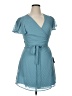 Lulus 100% Polyester Teal Casual Dress Size XL - photo 1