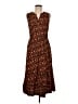 DR2 100% Rayon Animal Print Brown Casual Dress Size M - photo 1