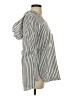 Billabong 100% Cotton Stripes Silver Long Sleeve Blouse Size S - photo 4