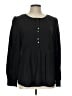 Nicole by Nicole Miller Black Long Sleeve Blouse Size 12 - photo 1