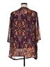 East5th 100% Polyester Purple 3/4 Sleeve Blouse Size 1X - photo 2