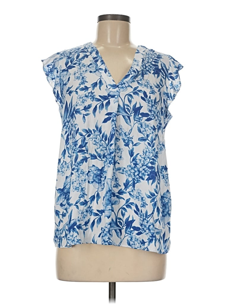 Pre-owned Cupcakes And Cashmere Sleeveless Blouse In Blue