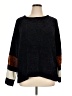Just Fab 100% Polyester Color Block Black Pullover Sweater Size XL - photo 1