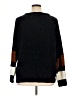 Just Fab 100% Polyester Color Block Black Pullover Sweater Size XL - photo 2