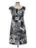 AGB 100% Polyester Paisley Black Casual Dress Size 10 - photo 1