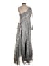 Mac Duggal Metallic Silver Cocktail Dress Size 8 - photo 2
