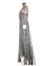 Mac Duggal Metallic Silver Cocktail Dress Size 8 - photo 5