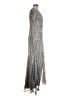 Mac Duggal Metallic Silver Cocktail Dress Size 8 - photo 4