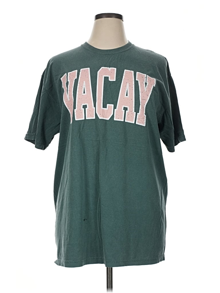 Pre-owned Assorted Brands Short Sleeve T-shirt In Teal