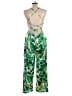 Haute Monde Tropical Green Jumpsuit Size L - photo 2