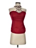Papaya Burgundy Sleeveless Blouse Size S - photo 1