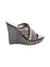 Diane von Furstenberg Gray Wedges Size 9 1/2 - photo 1