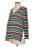 Old Navy Stripes Black Long Sleeve Top Size Sm Maternity - photo 1