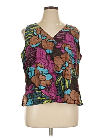Valerie Stevens Sleeveless Silk Top (view 1)