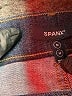 SPANX Chevron-herringbone Blue Jeans Size M - photo 6