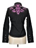Assorted Brands Black Long Sleeve Button-Down Shirt Size L - photo 2