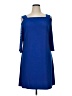 MSK Solid Blue Casual Dress Size XL - photo 1