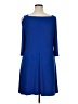 MSK Solid Blue Casual Dress Size XL - photo 2